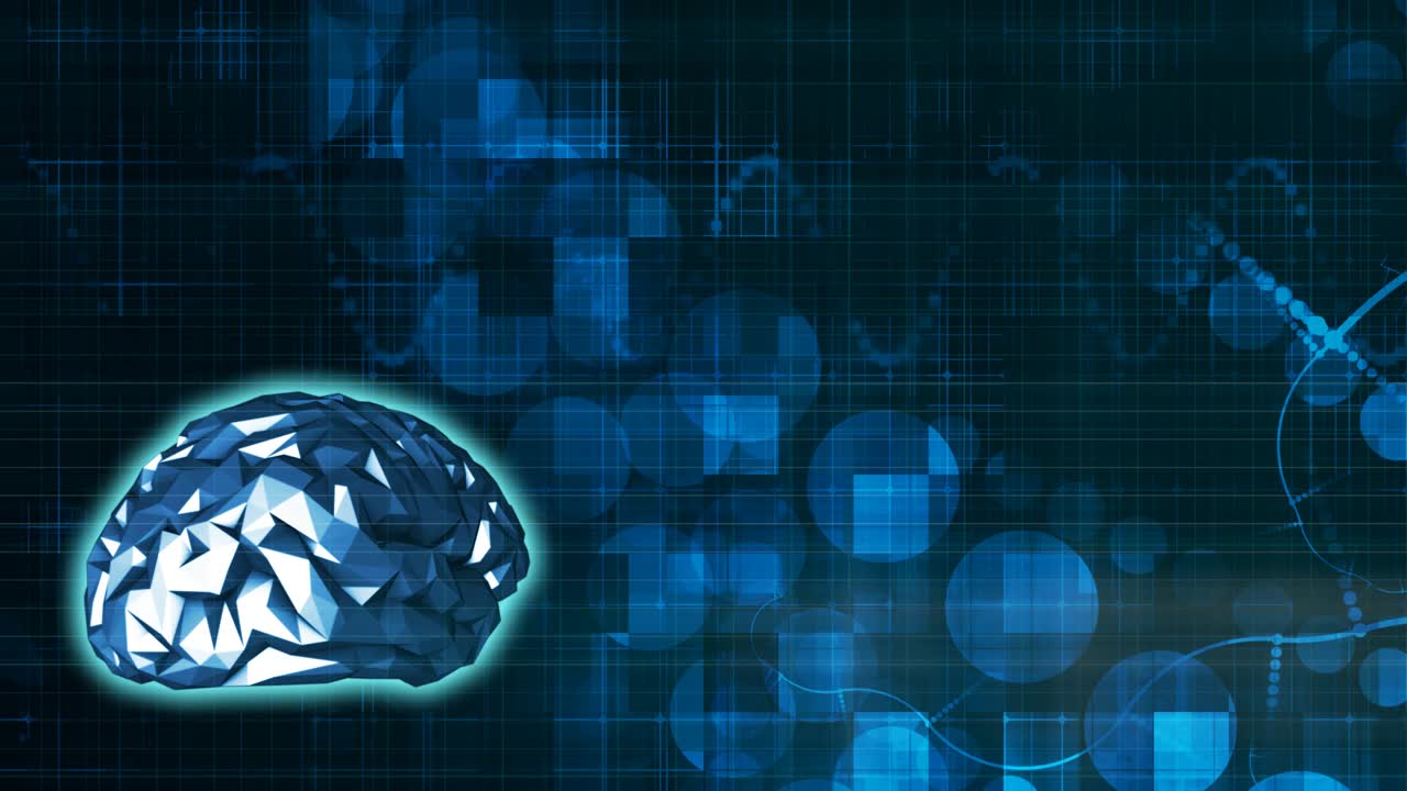 의학 과학의 개념으로 인간의 뇌 기술 루핑