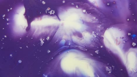 abstract purple and white fluid art