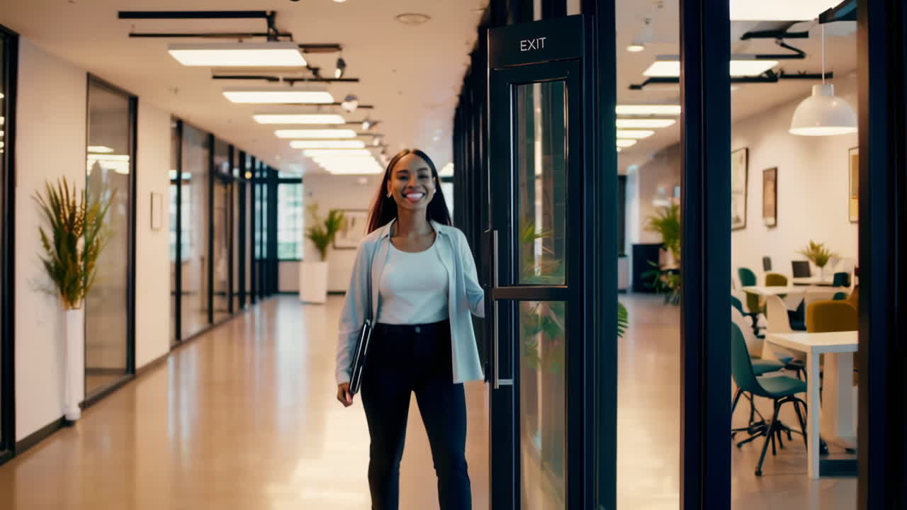 A professional woman in a modern office