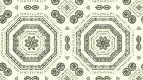 abstract animated background with us dollar money bill mosaic. creative business motion graphic seamless loop