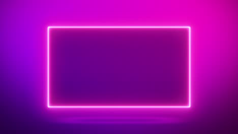 abstract neon blue and purple blinking frame