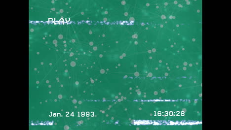 animación de la interfaz de reproducción en pantalla verde con fallo