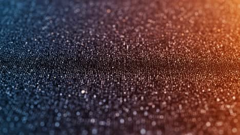 mesmerizing close-up of glittering particles on a smooth surface, capturing the beauty of light reflection and color gradation in a stunning macro view