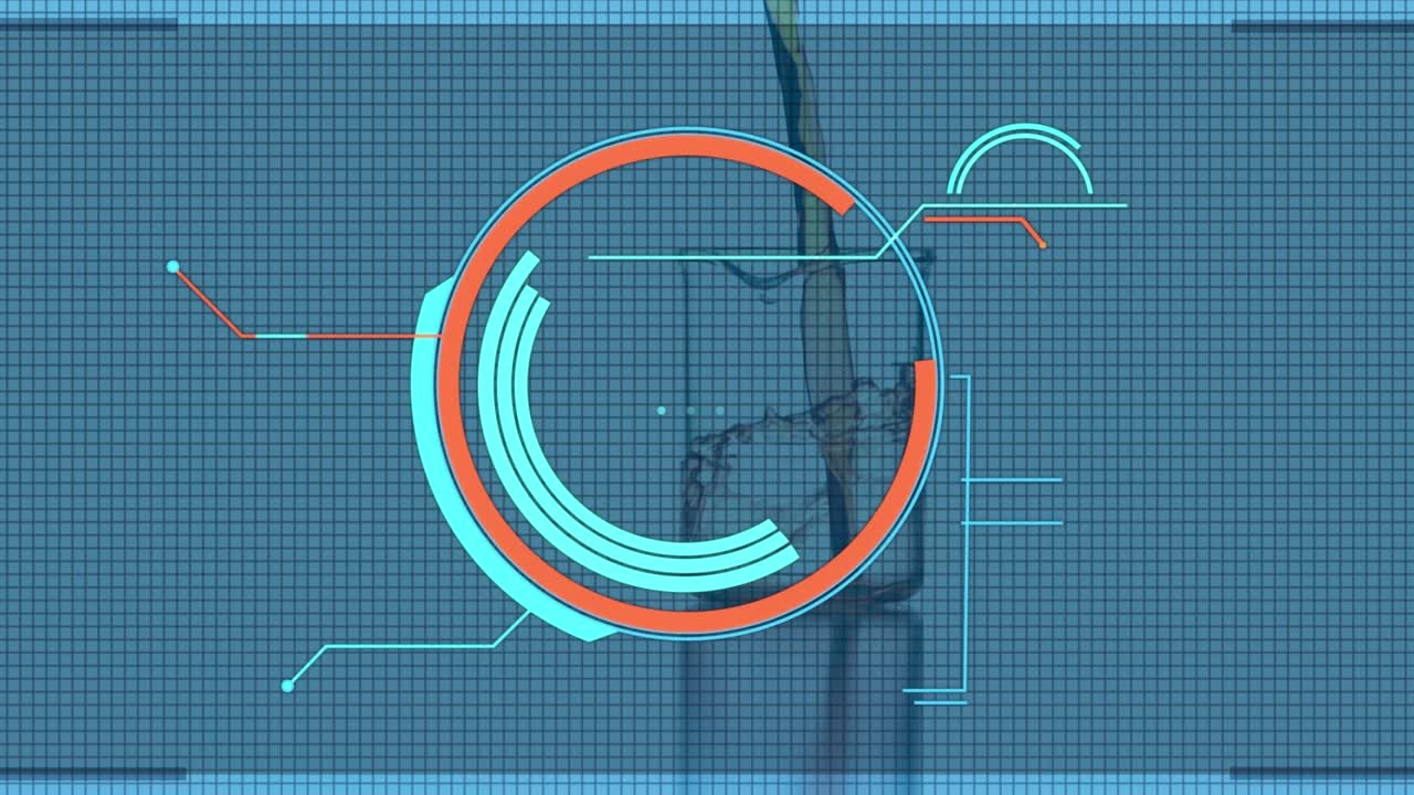 Animation of data processing over beaker