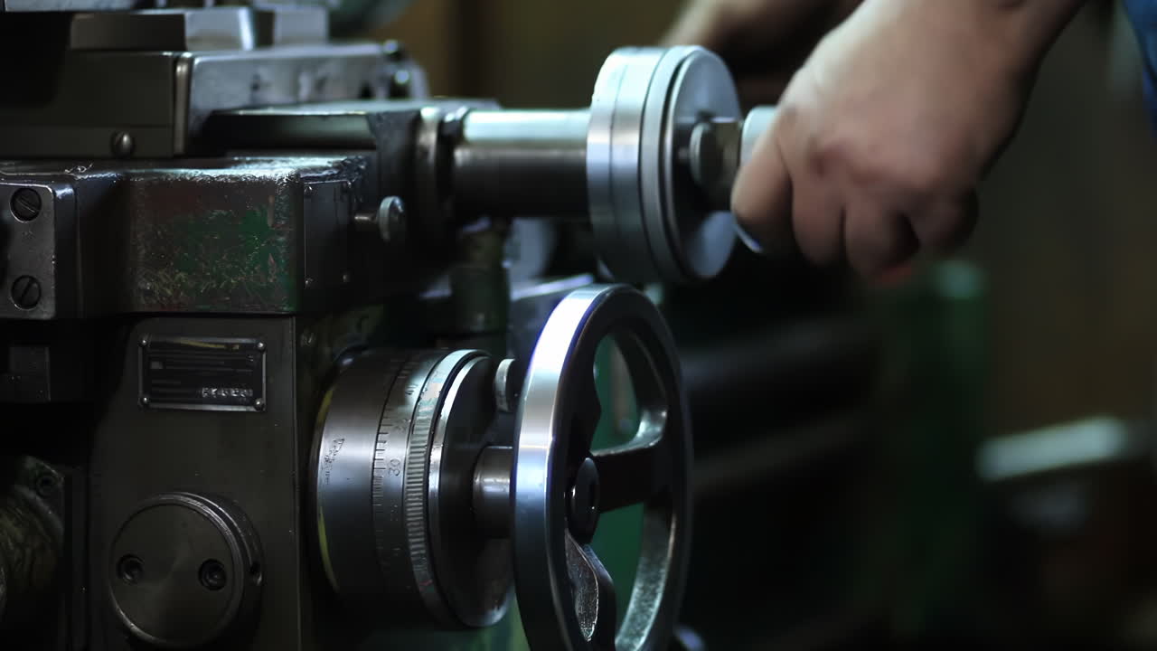 Industrial safety Repairman or Technician Steel factory staff worker Asian man work ironwork in a heavy industrial machine