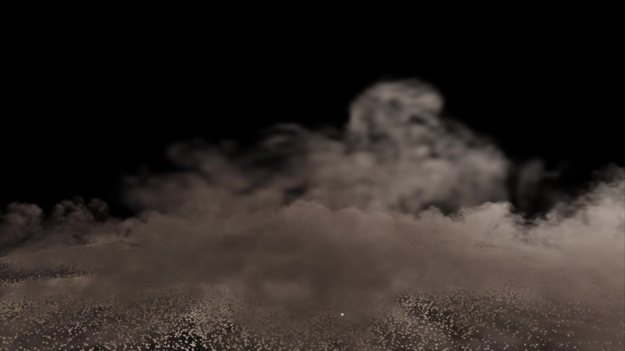 Sfondo astratto di fumo e particelle.