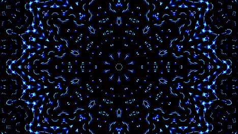 hermoso caleidoscopio abstracto que brilla, una luz radiante que regula los movimientos sutiles