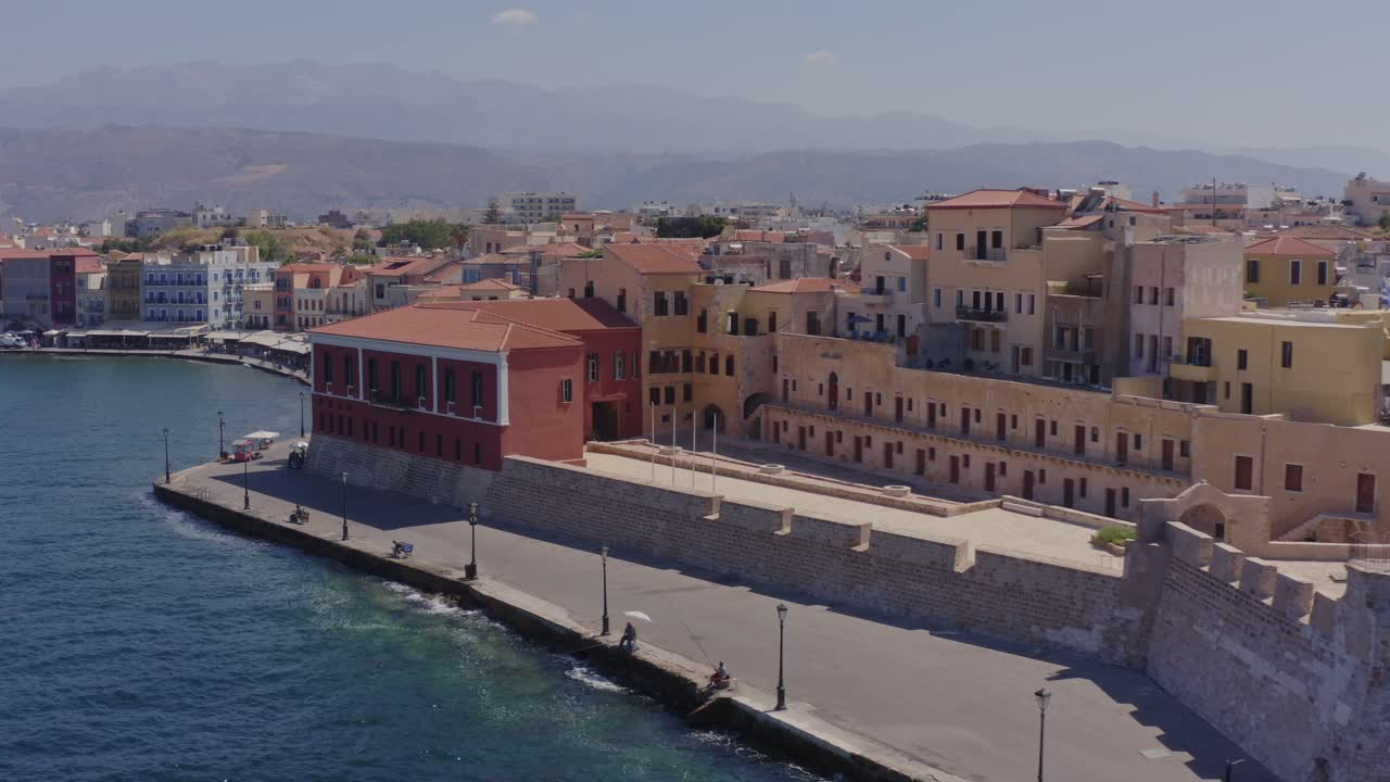 항공 - chania 그리스의 구시 가지