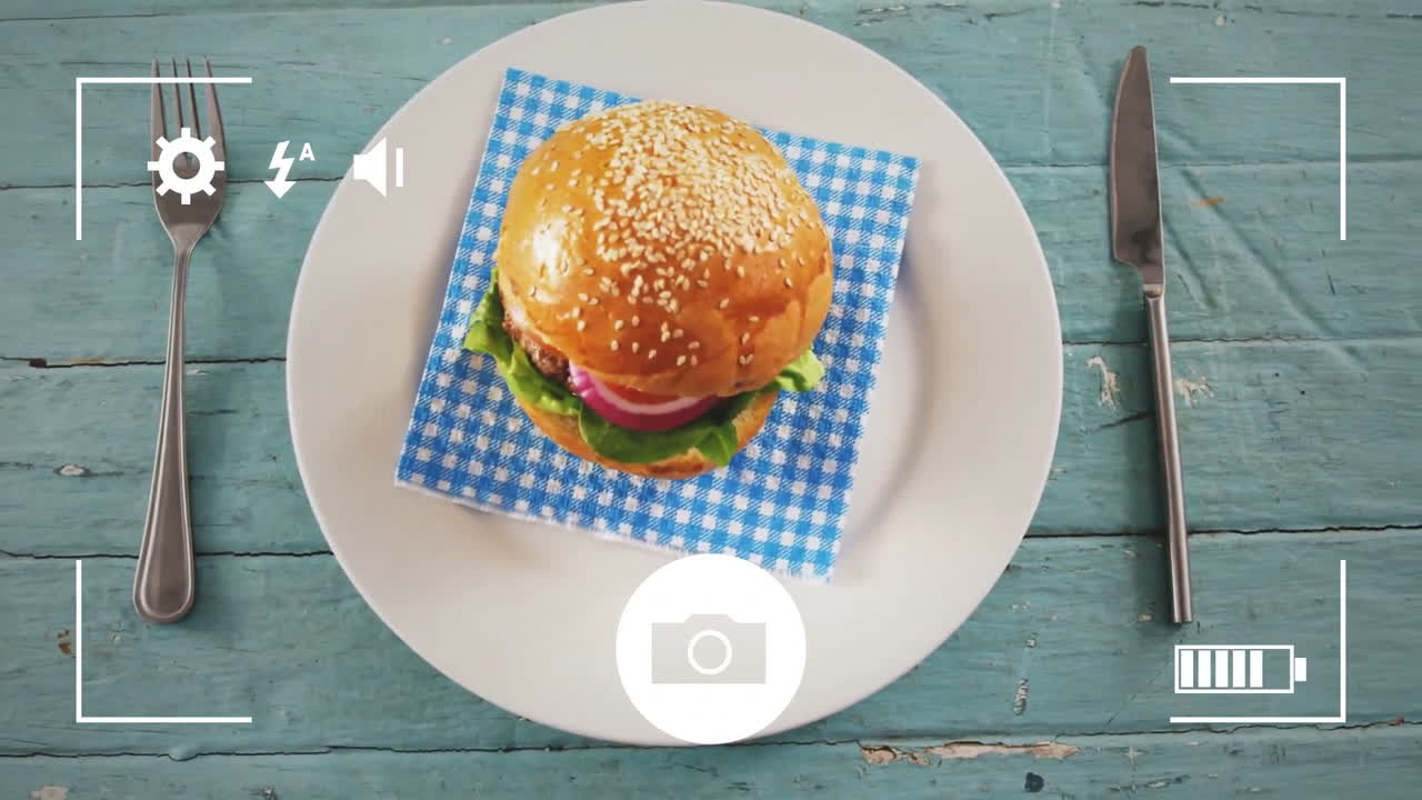 tomar fotos de los alimentos con una cámara digital