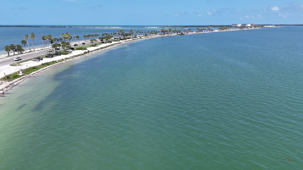 Gulf of Mexico waters near Dunedin Florida, clear and calm waves