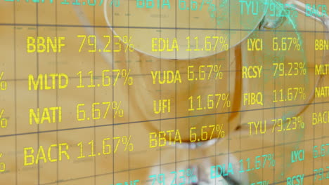 animación de la taza sobre el procesamiento de datos