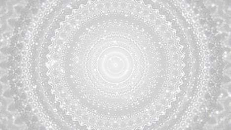 white mandala kaleidoscopic background