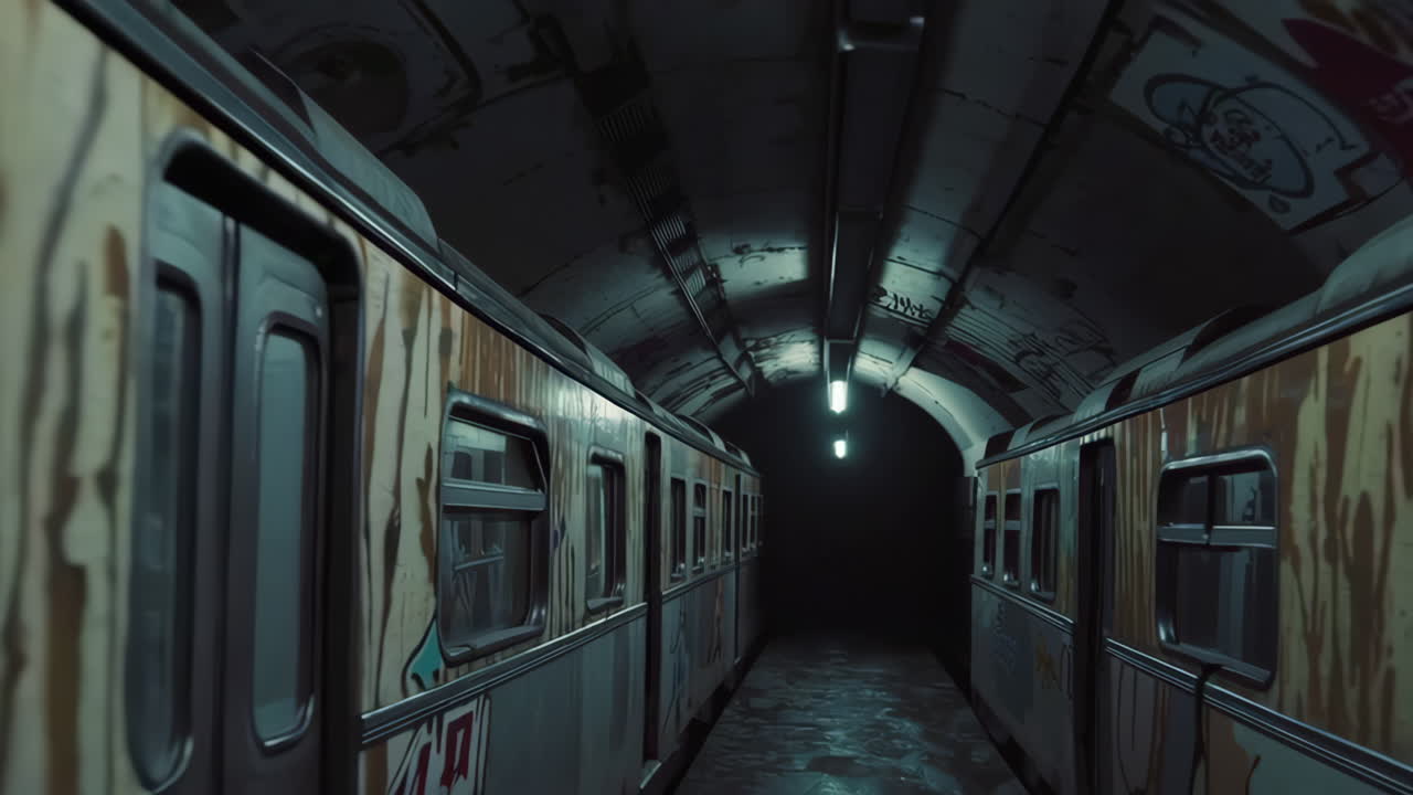 Abandoned Underground Train Tunnel