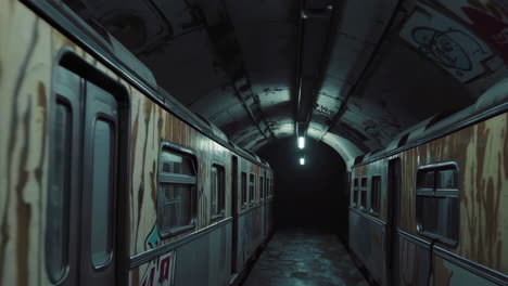 abandoned underground train tunnel