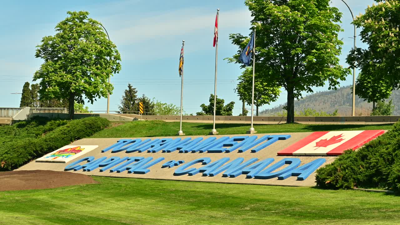 Preserving the Legacy: A Steady Shot of Kamloops' Tournament Capital of Canada Sign