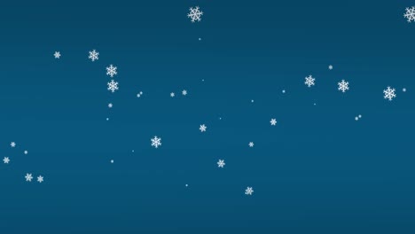 Animación-Digital-De-Iconos-De-Copos-De-Nieve-Cayendo-Contra-El-Espacio-De-Copia-Sobre-Fondo-Azul