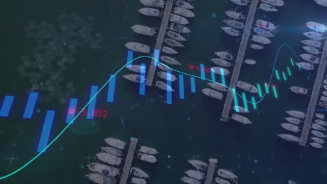 Animación-Del-Procesamiento-De-Datos-Financieros-Sobre-El-Puerto