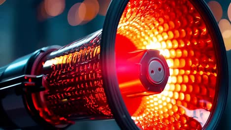 a close up of a red light on a motorcycle