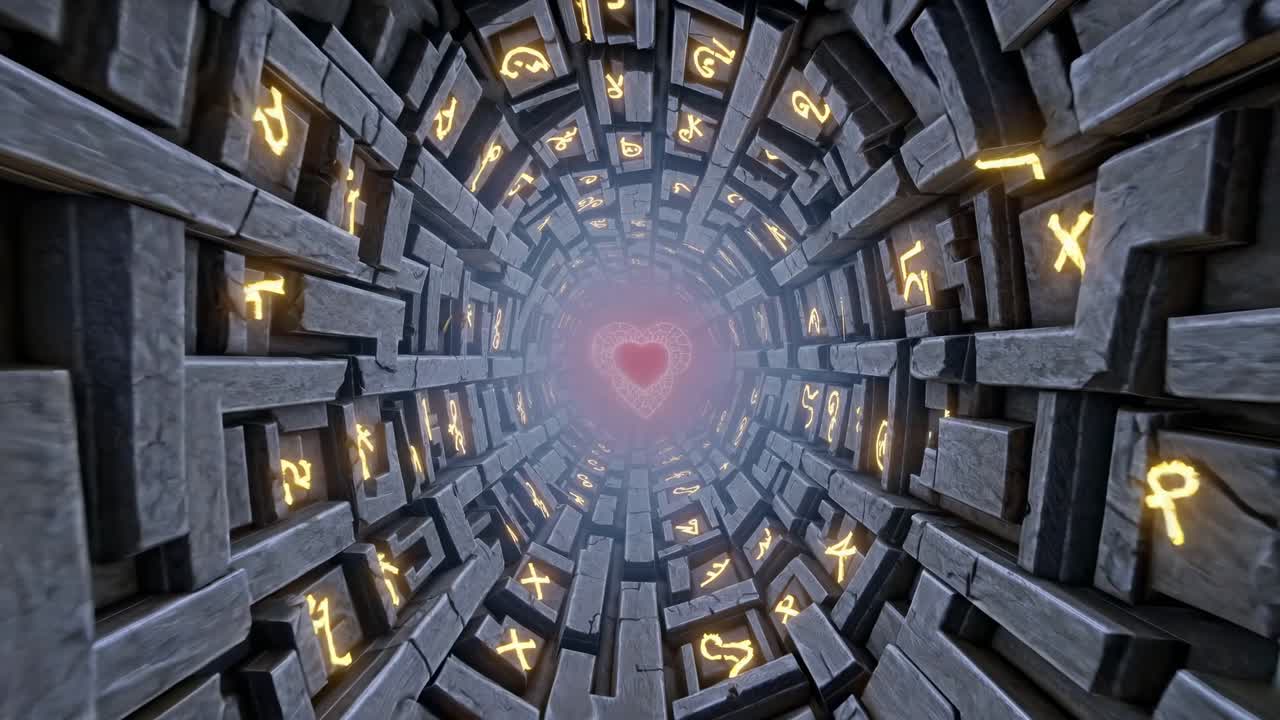 돌로 된 터널에서 반이는 심장