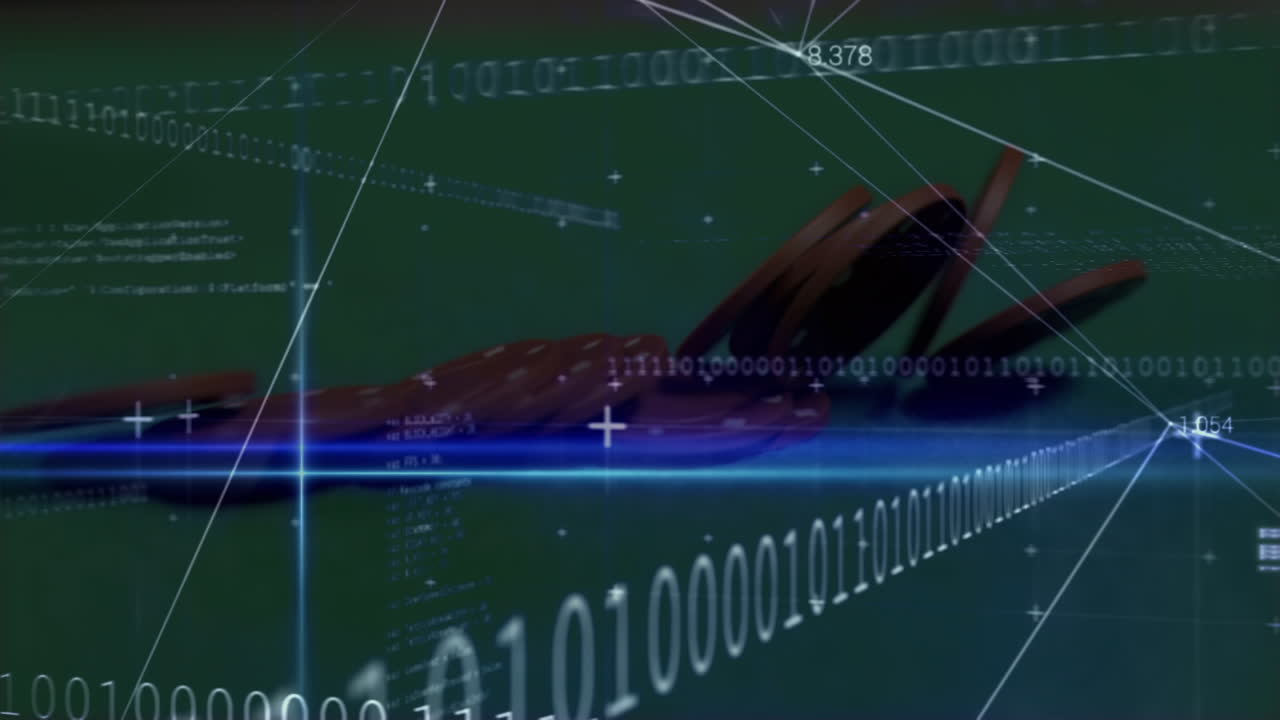 카지노 에 대한 데이터 처리 및 이진 코딩의 애니메이션