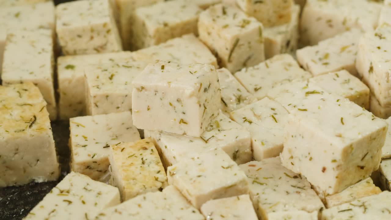 Pan-fried Tofu Cubes