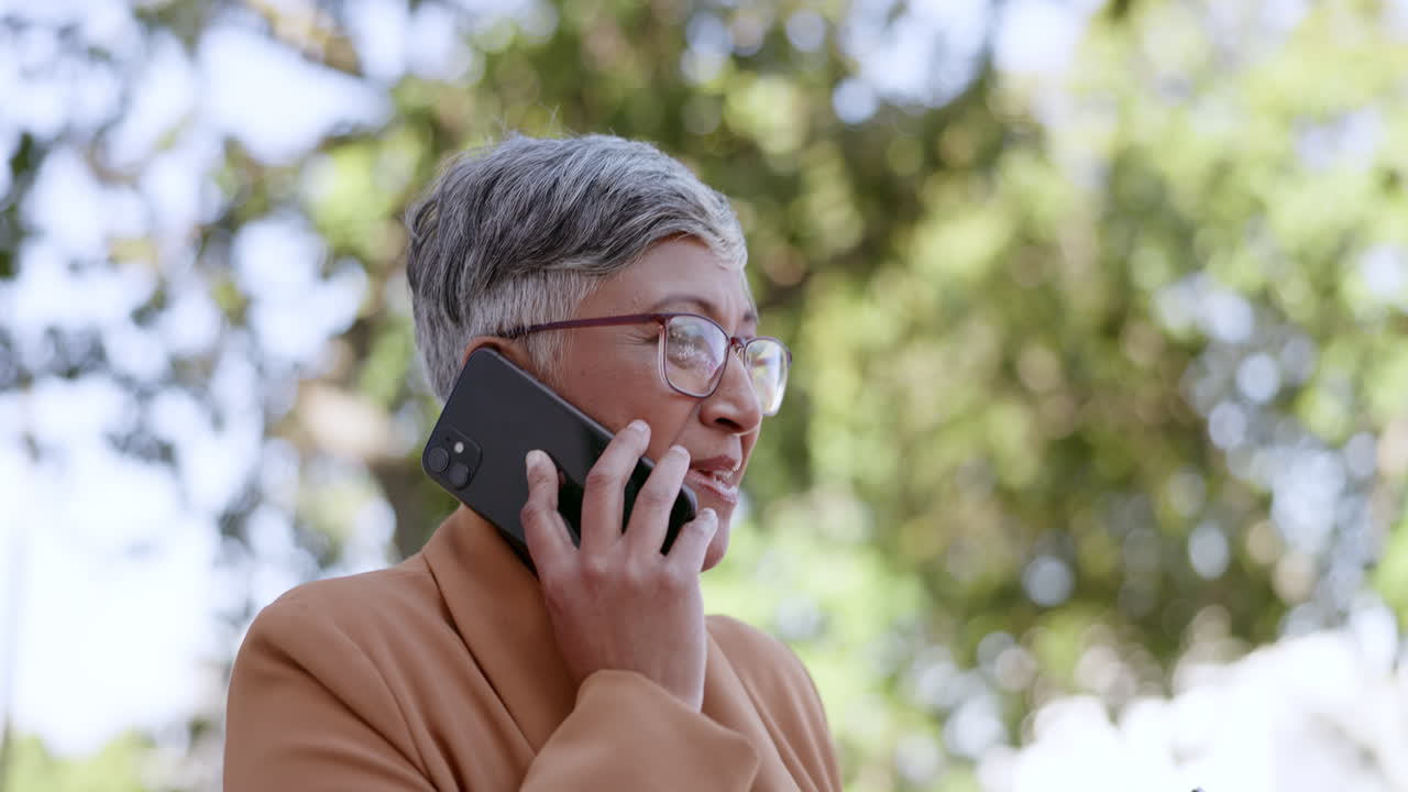 Communication, phone call and smile with business