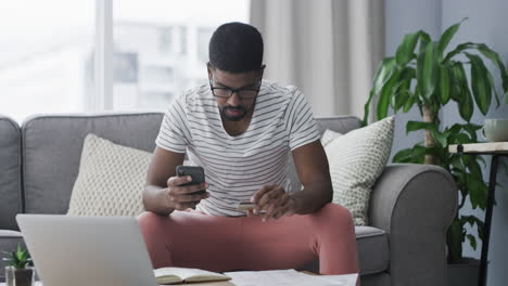 a young man using a smartphone