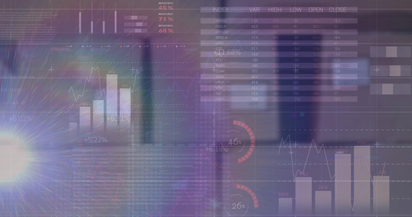 Modern geometric animation for a bold, bright project intro.
