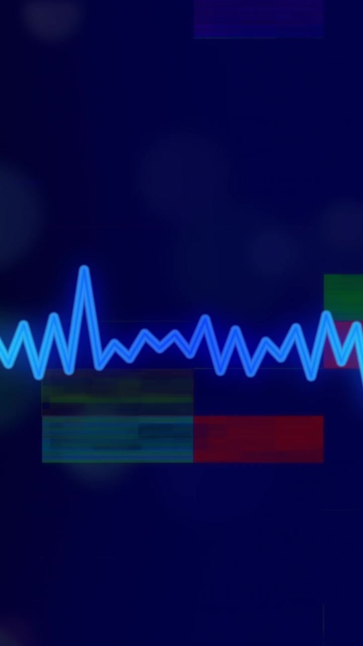 Animation of interference and data processing over light spots on black background