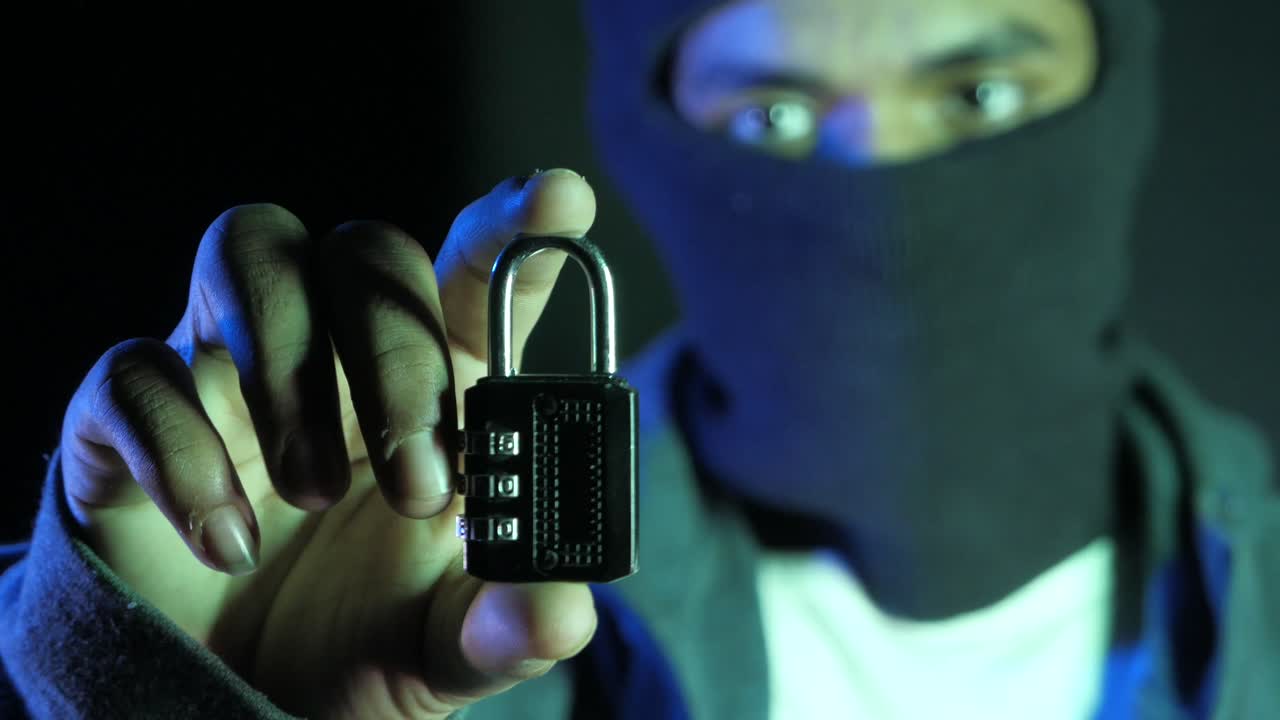 ladrón con cerradura de combinación