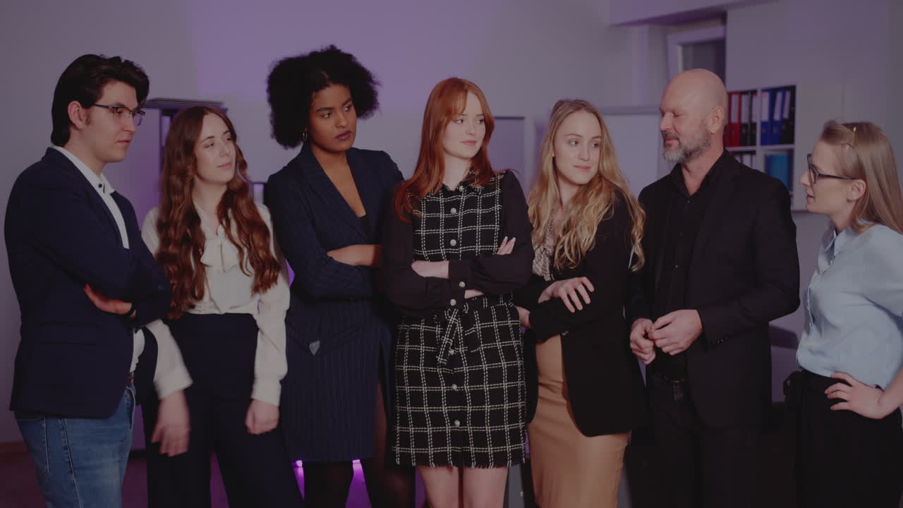 다양한 비즈니스 팀의 초상화