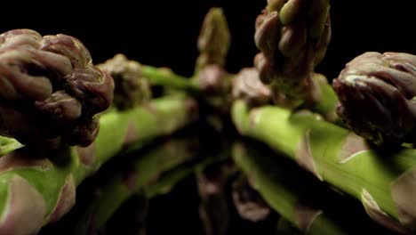 fresh asparagus green healthy vegetable super macro close up 4k