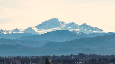 snow-capped mount baker or koma kulshan, washington in usa