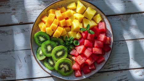 kleurrijke fruitsalade