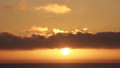 sunset timelapse in ocean