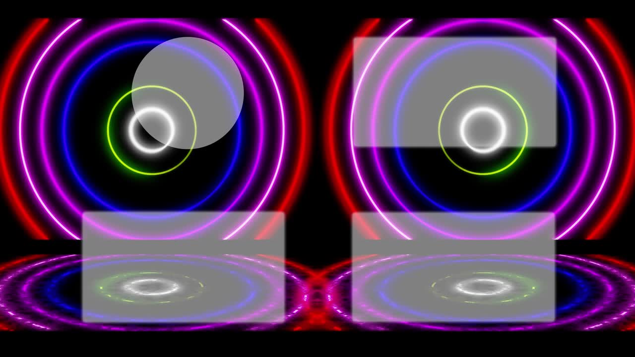 네온 표지판 패턴 엔드 카드 엔딩 스크린 모션 그래픽