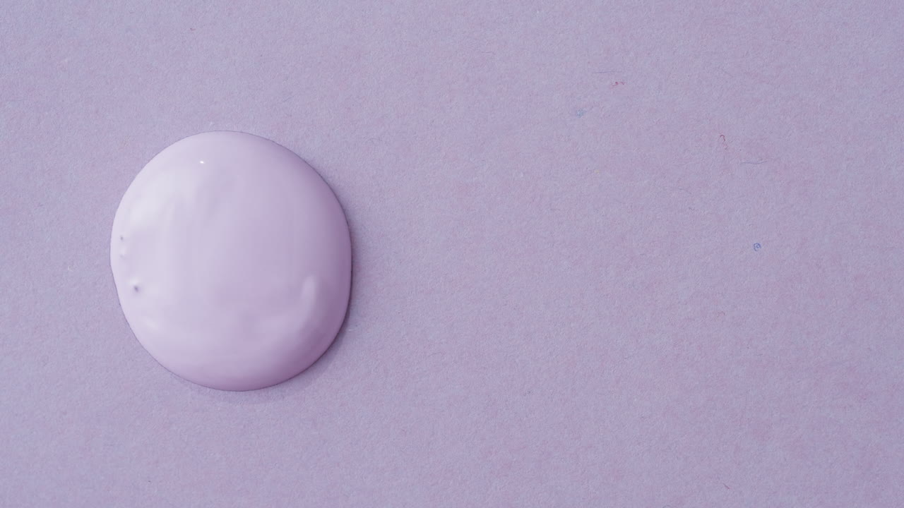 Purple Cosmetic Cream Swatch with Brush Application