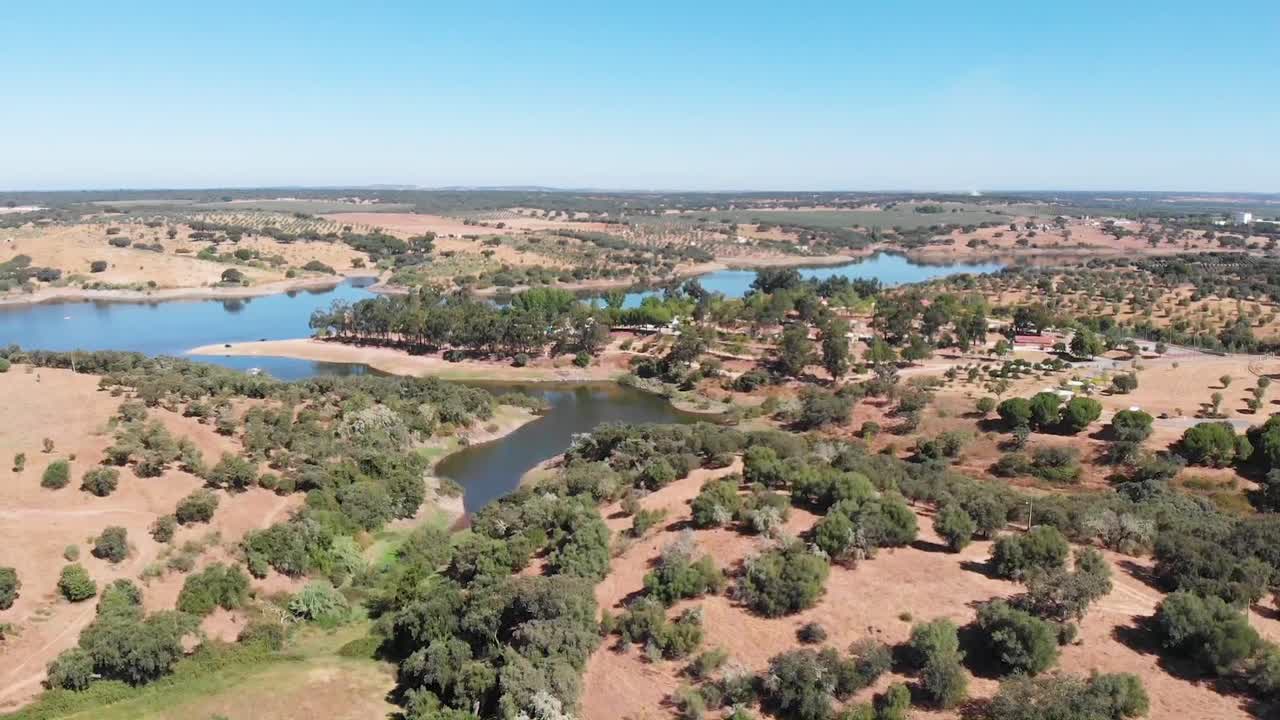 increíble vista del cielo de una imagen grande en la región de alentejo, portugal