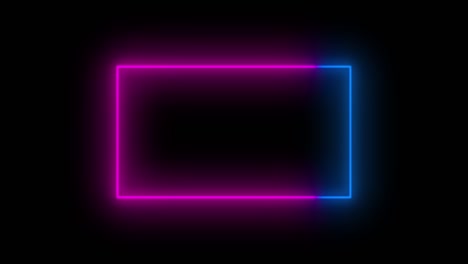 neon frame with vibrant colors