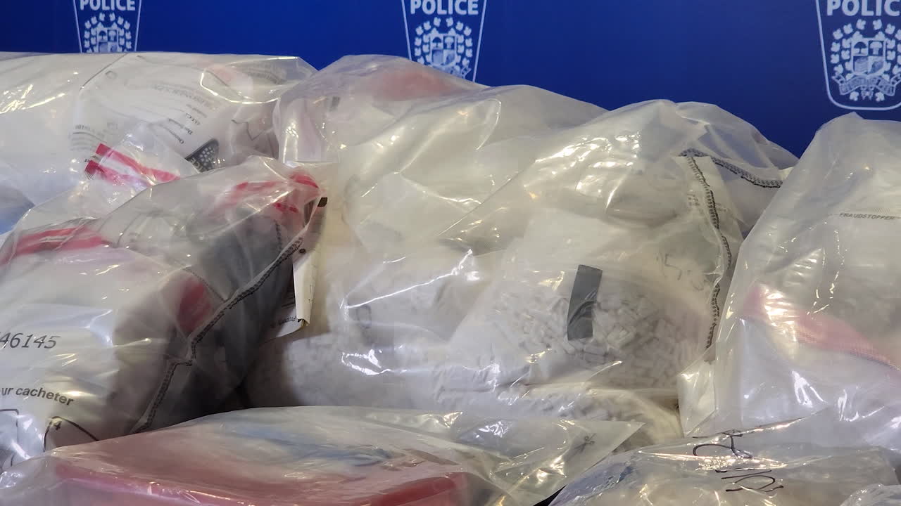 경찰은 엄청난 양의 불법 약물을 압수하고 슬라이더 뷰를 닫습니다.