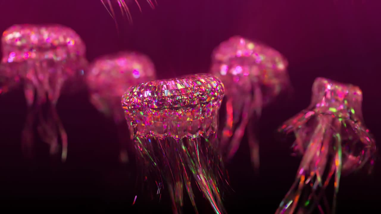 핑크 글리터 젤리피쉬