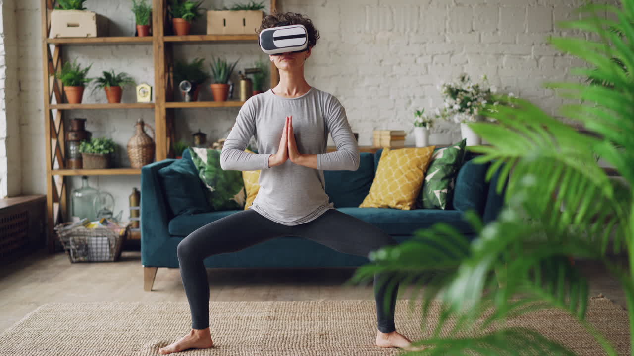 VR Yoga Session at Home