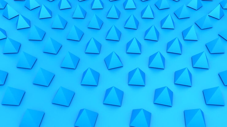Rotating Pyramids Form A Wave