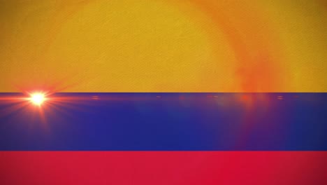 Animación-De-Puntos-De-Luz-Sobre-La-Bandera-De-Colombia.