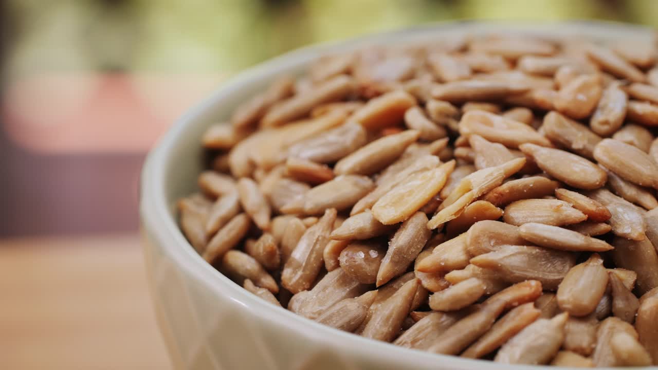 Roasted Sunflower Seeds in a Bowl