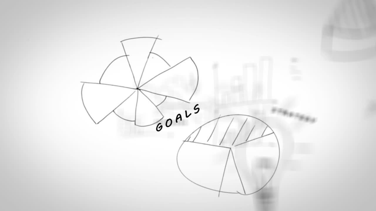 dibujos con gráficos que muestran los términos del trabajo en equipo