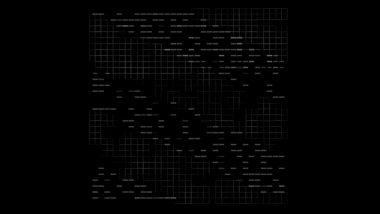 Abstract Digital Grid Lines Animation on Black Background