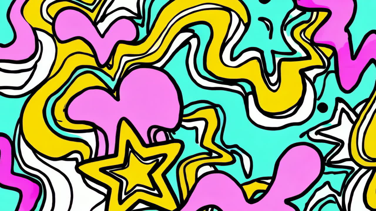 patrón psicodélico abstracto y colorido