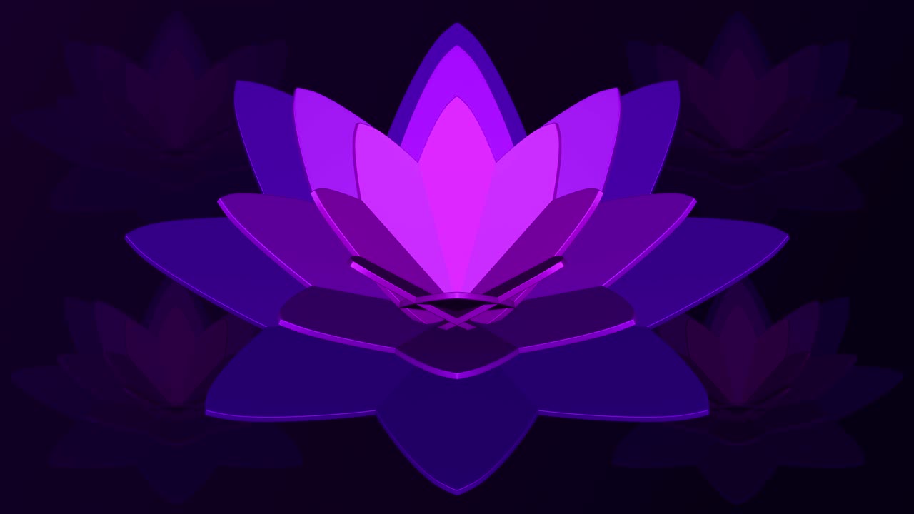 el fondo cortado en papel es una flor púrpura.