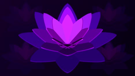 paper cut background - purple flower.